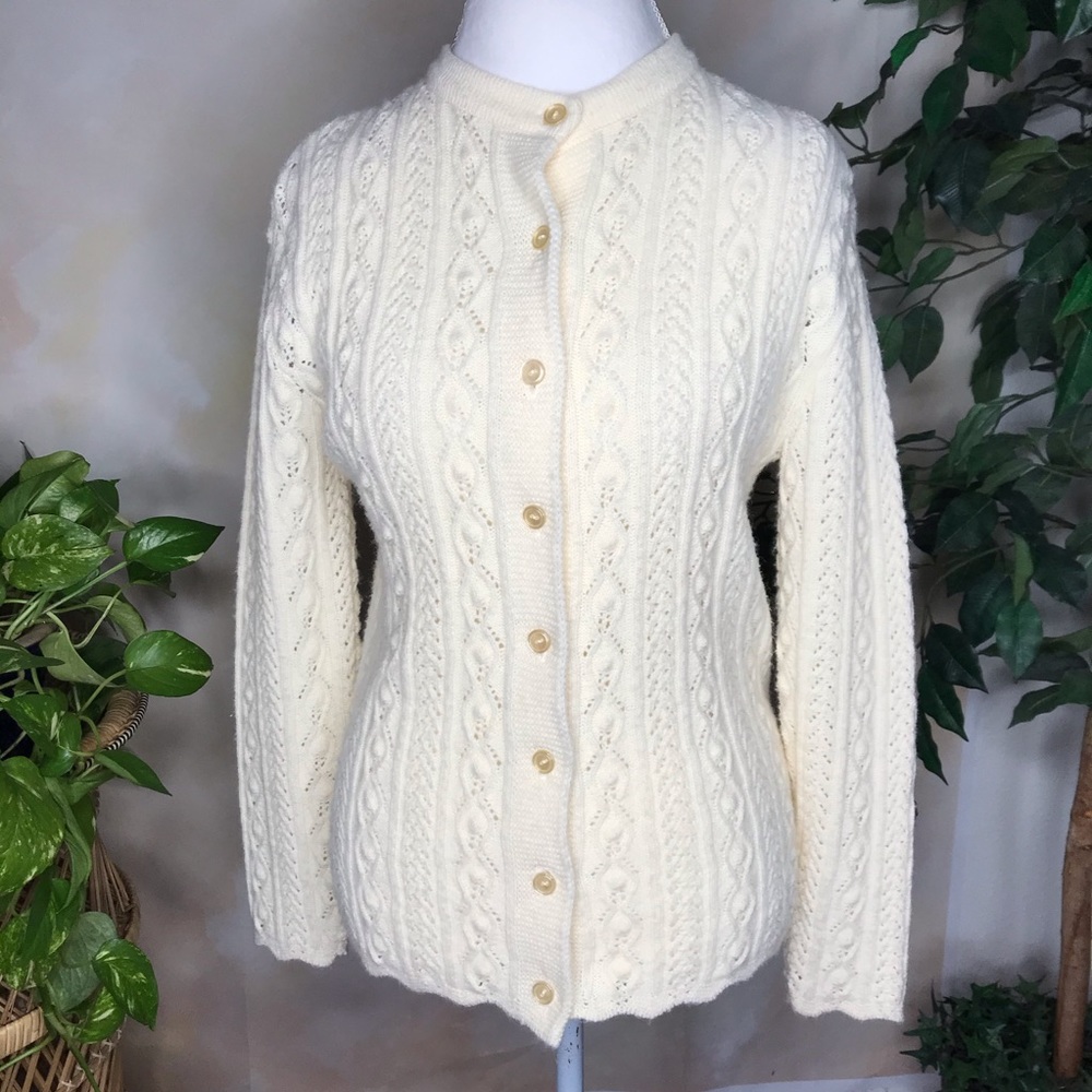 Vintage Sears Wintuk Acrylic Button Down Cardigan